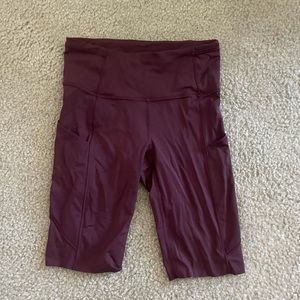 Lululemon biker shorts.